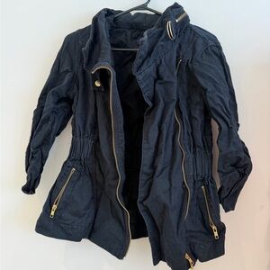 French Connection Black Jacket with Gold Accents